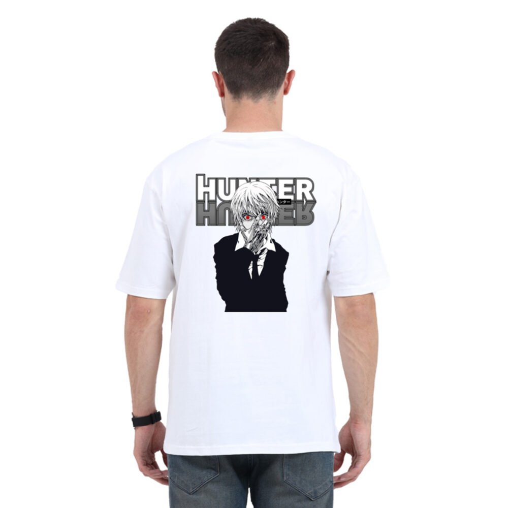 Hunter X Hunter Black Oversized Printed T-shirt