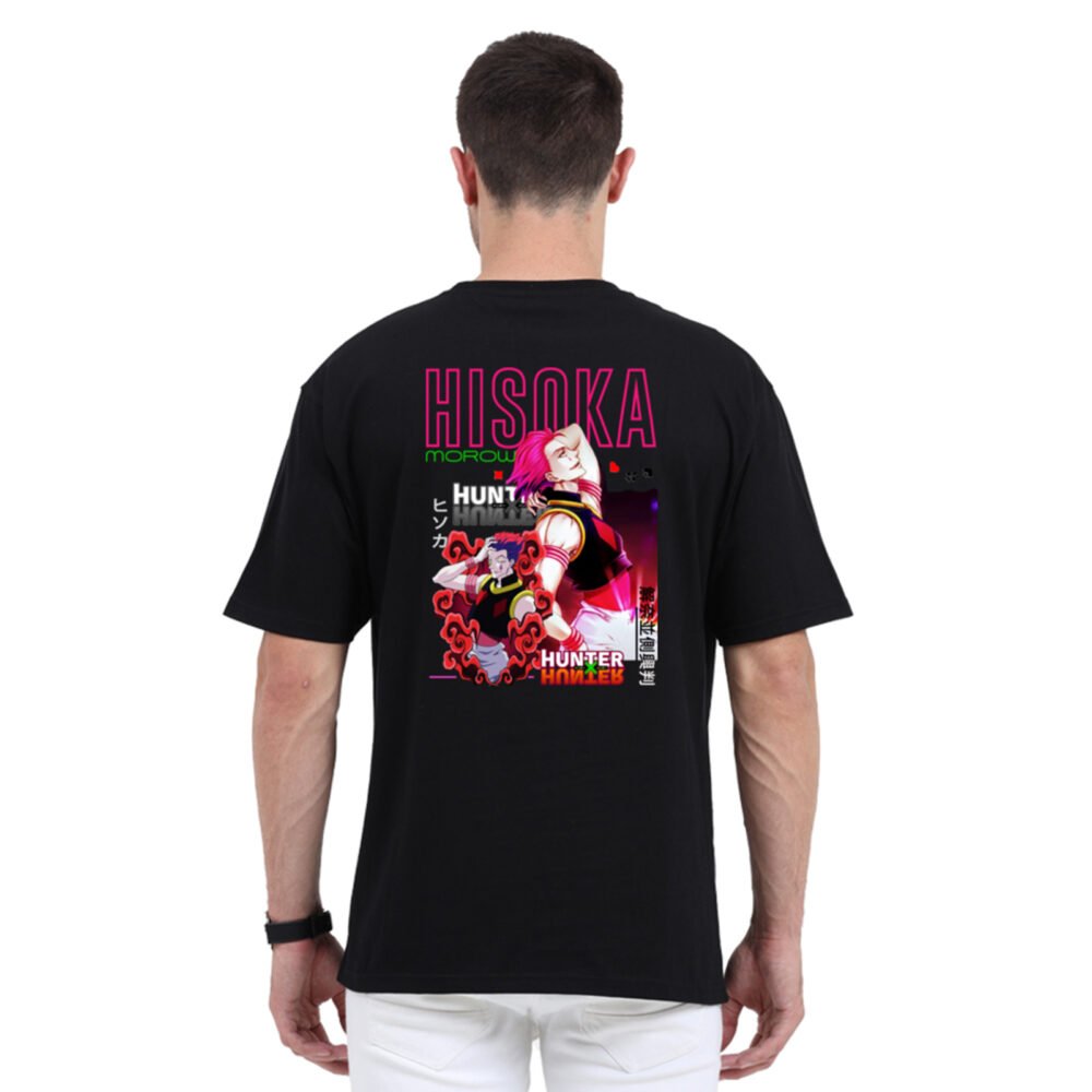 Hunter X Hunter Black Oversized Printed T-shirt | YoungPhase