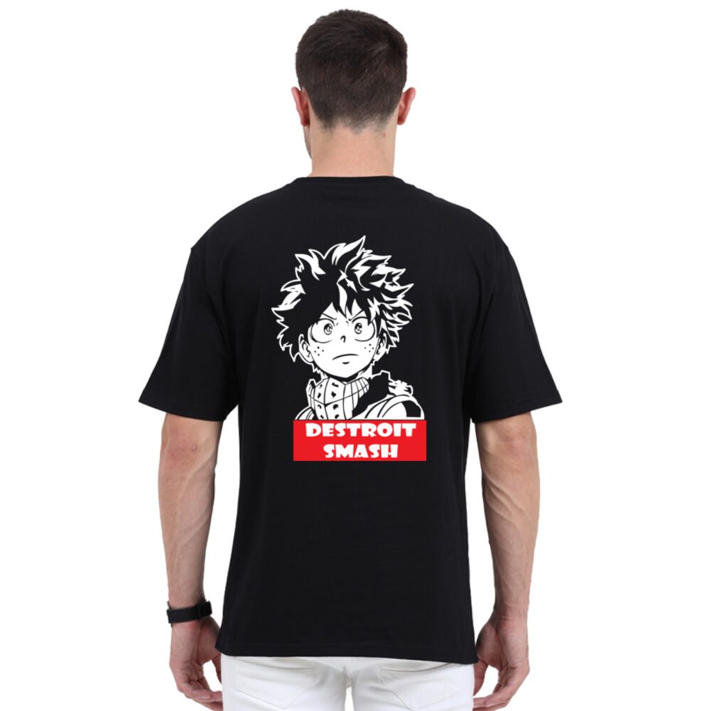 Destroit Smash My Hero Academia Oversized Printed T-shirt | YoungPhase