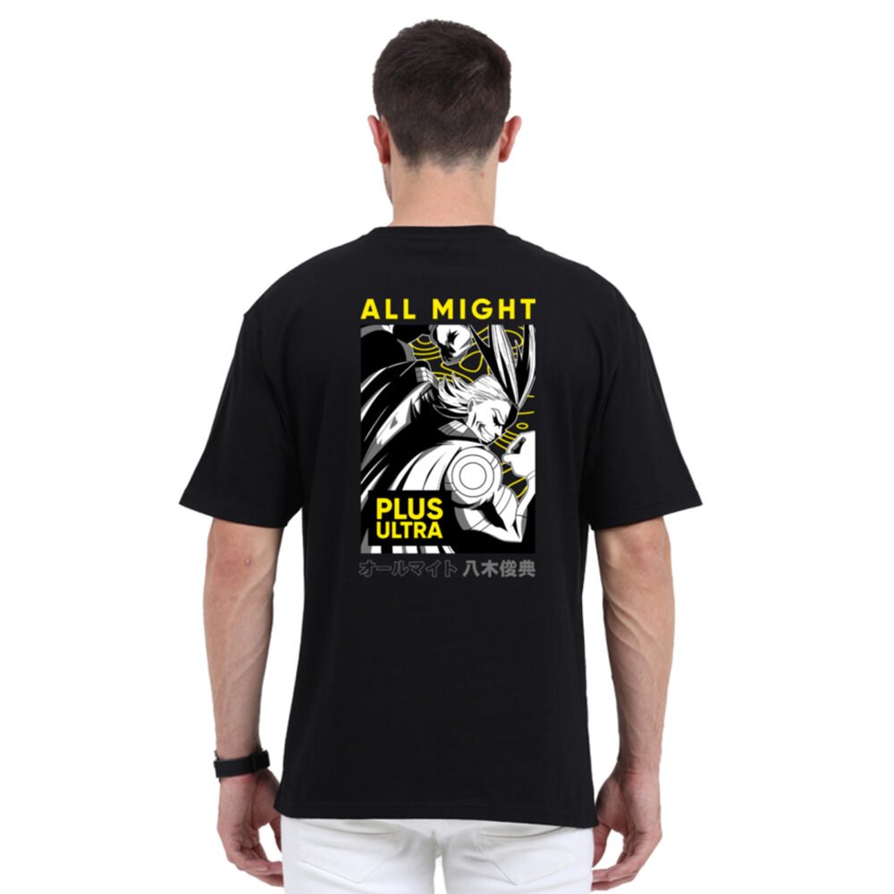 All Might My Hero Academia Anime Oversized Printed T-shirt