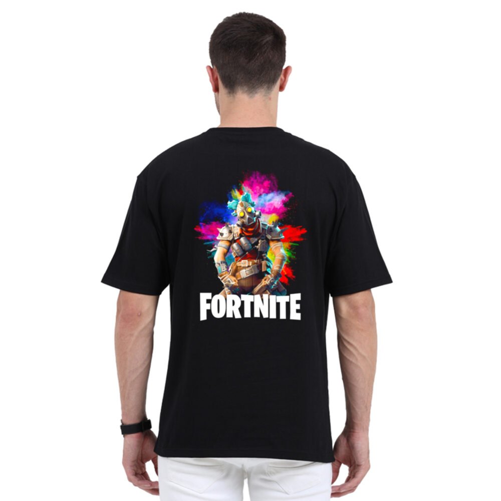 White Oversized Printed T-shirt | Fortnite