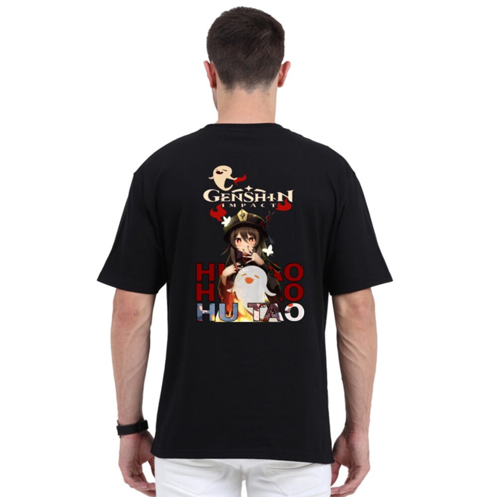Genshin Impact White Oversized Printed T-shirt | YoungPhase