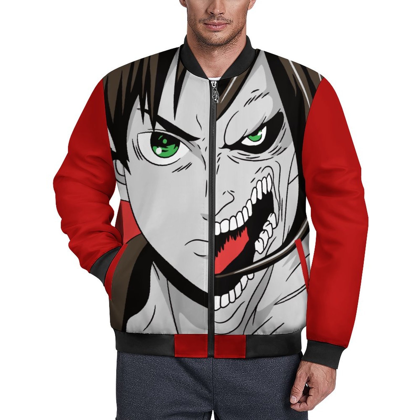Attack on Titan Zipper Bomber Jacket BMJ | 250GSM