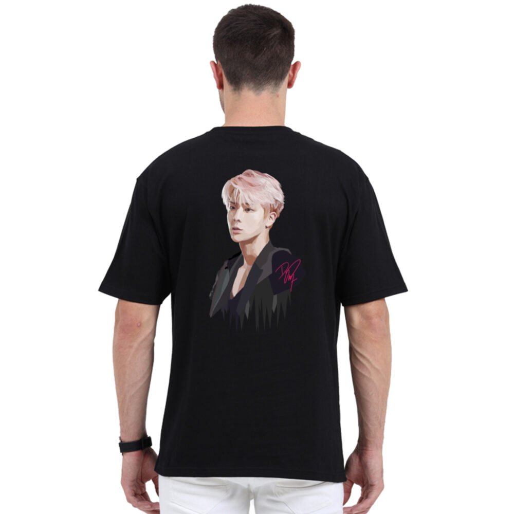 BTS Black Oversized Printed T-shirt | YoungPhase