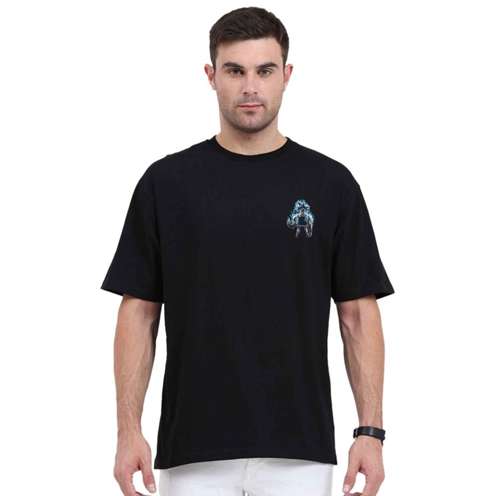 Pack of 2 Black & White Oversized Printed T-shirt | YoungPhase