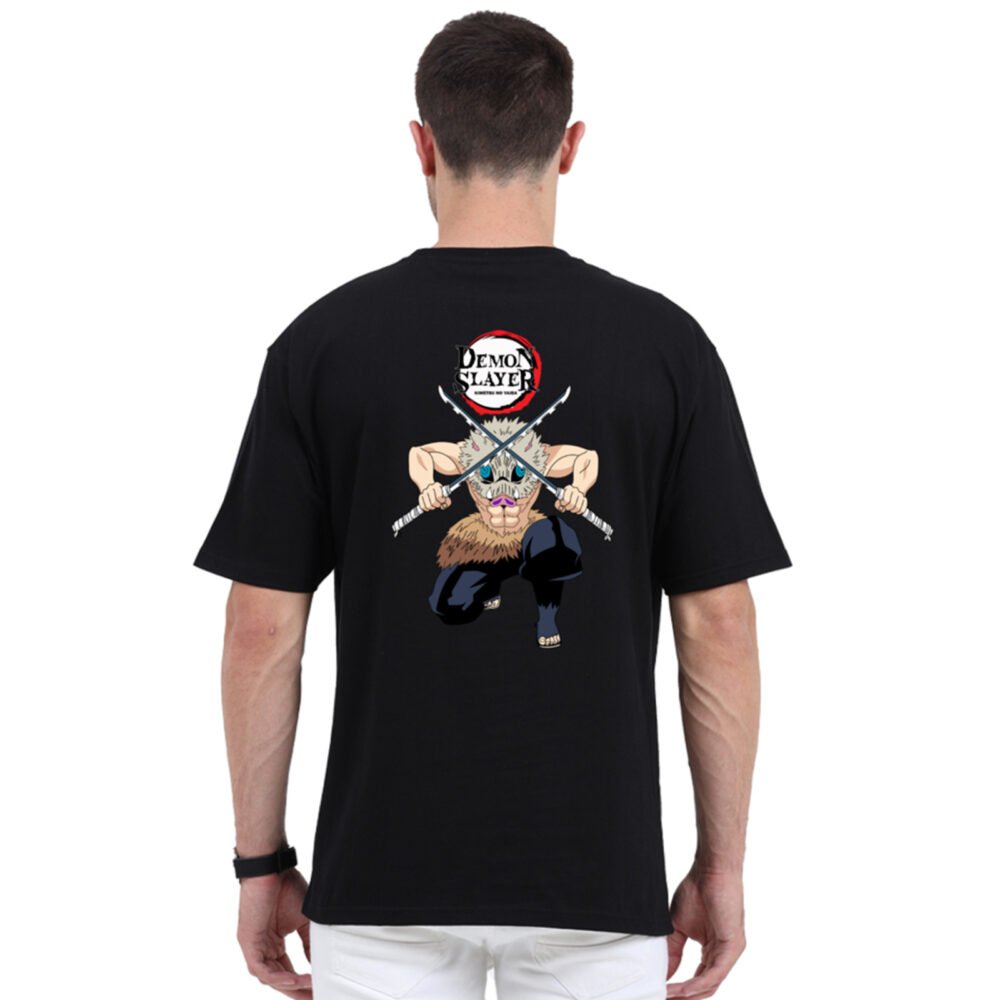 Demon Slayer Printed Anime Oversized T-shirt | YoungPhase