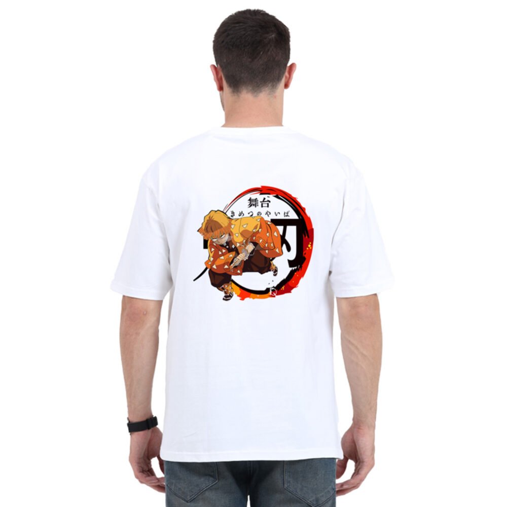 Master Zenitsu Demon Slayer Oversized Back Printed T-shirt