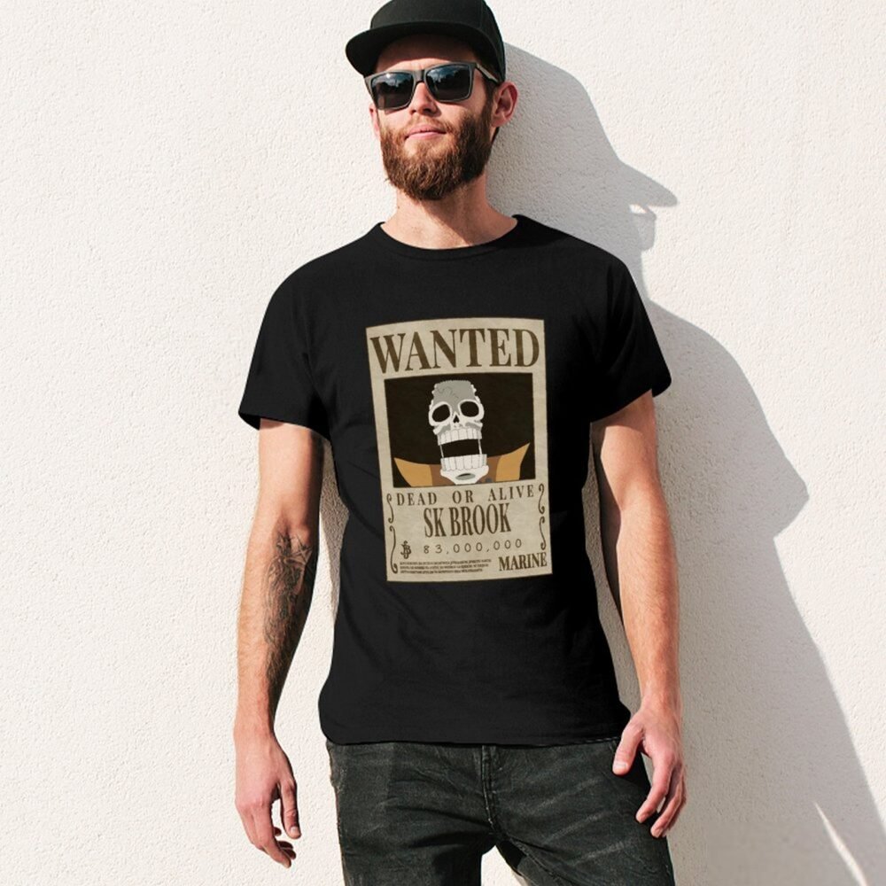 SK BROOK Wanted Black Oversized Tshirt One Piece Merch