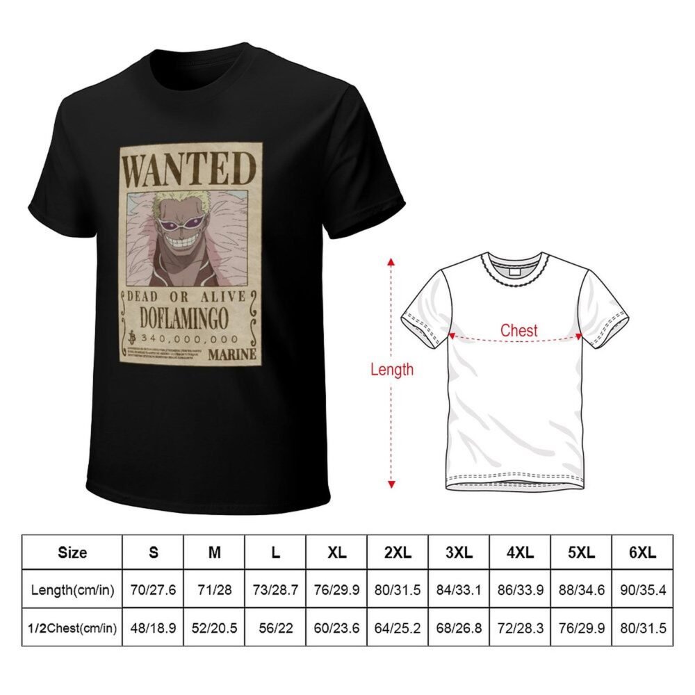 DOFLAMINGO Wanted Black Oversized Tshirt One Piece Merch