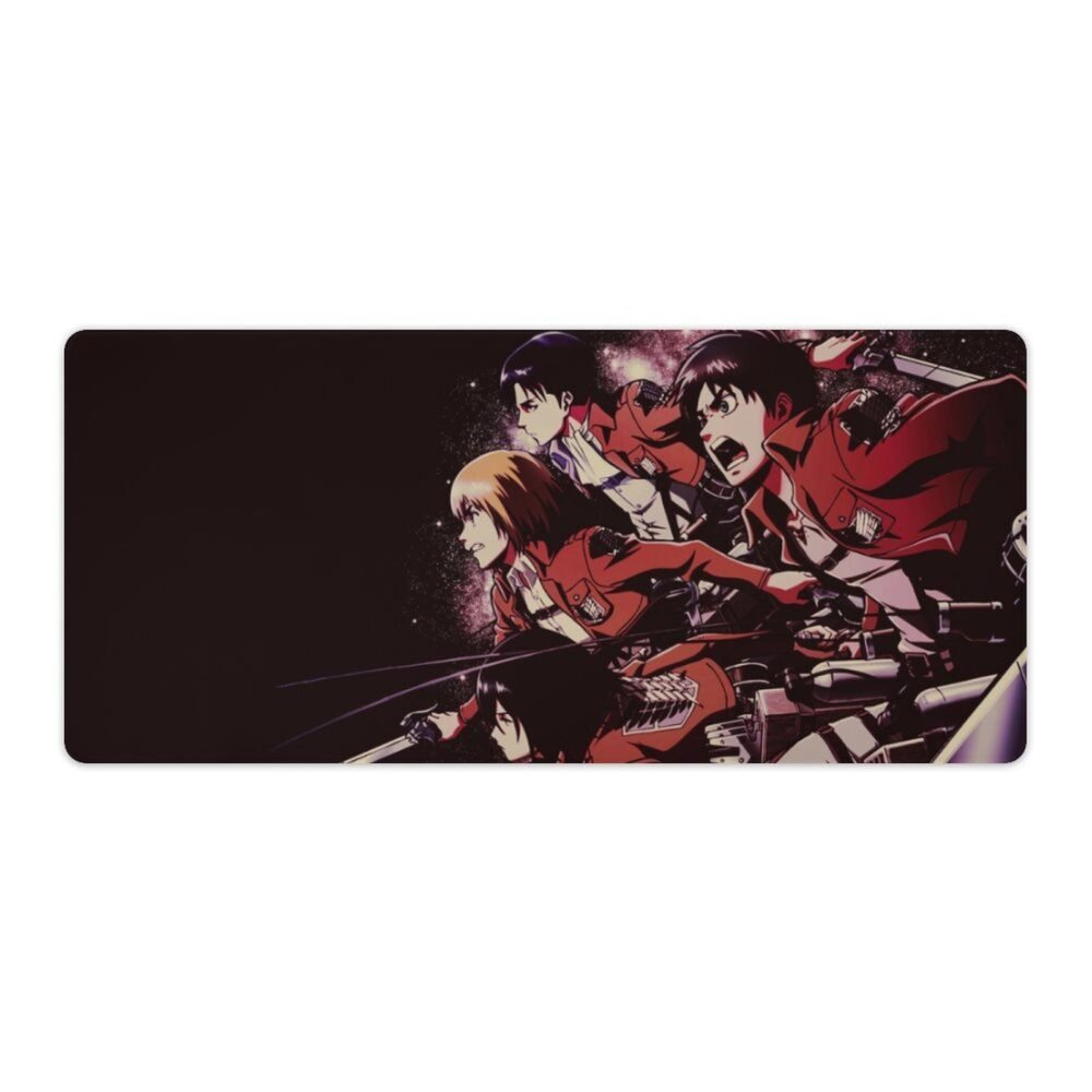 Attack on Titan Gaming Mouse Pad Protector with Stitched Edges-800x300