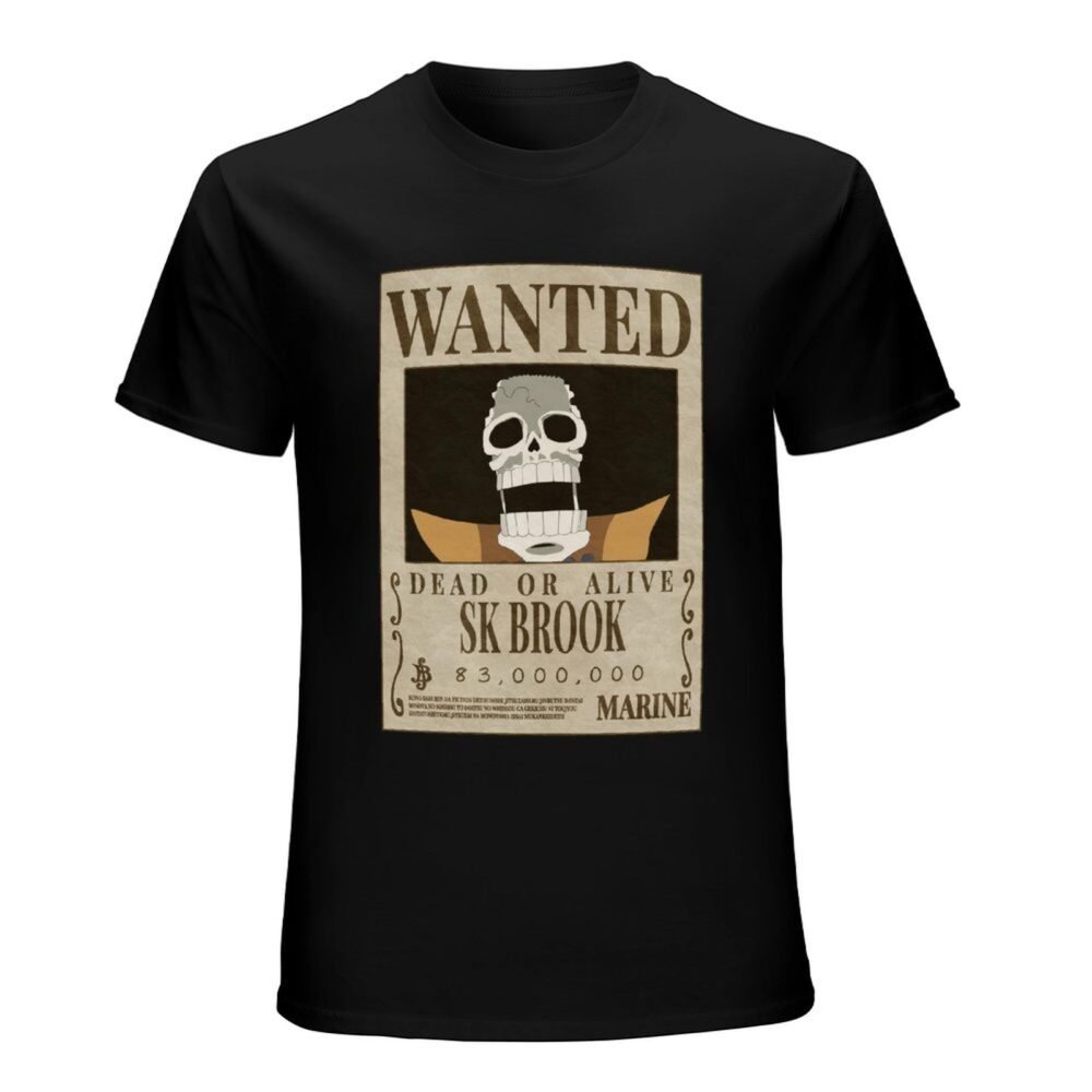 SK BROOK Wanted Black Oversized Tshirt One Piece Merch