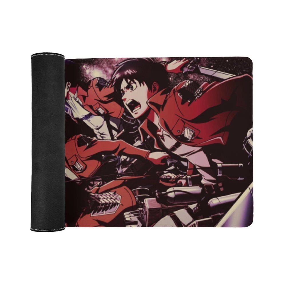 Attack on Titan Gaming Mouse Pad Protector with Stitched Edges-800x300