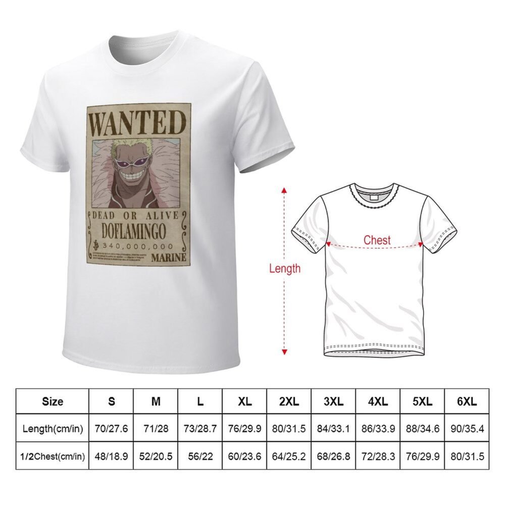 DOFLAMINGO Wanted White Oversized Tshirt One Piece Merch