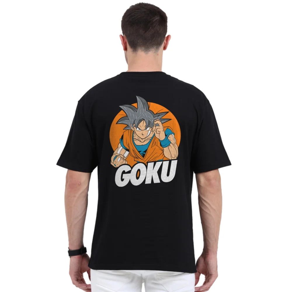 Goku White Oversized Printed T-shirt | YoungPhase
