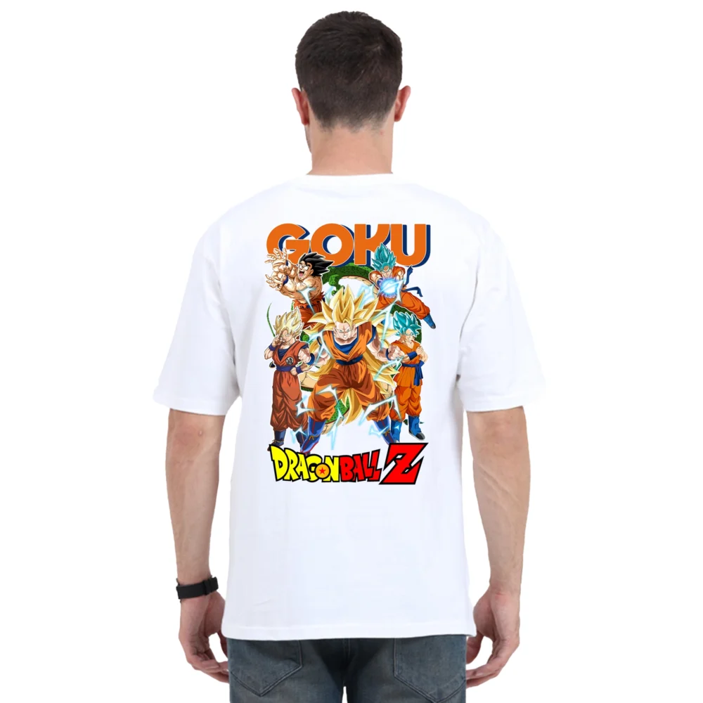 Dragon Ball Unisex Black Oversized Printed T-shirt | YoungPhase