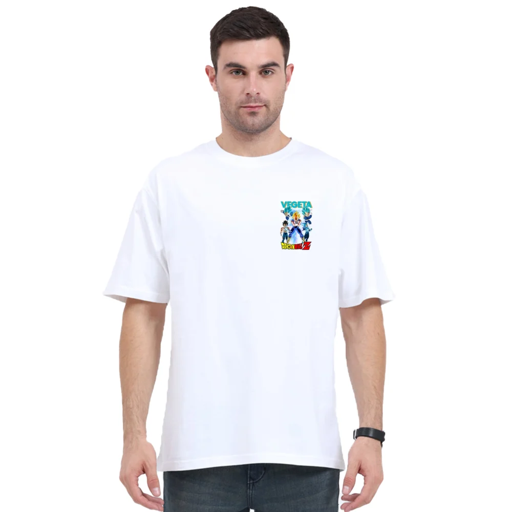 Dragon Ball White Oversized Printed T-shirt | YoungPhase