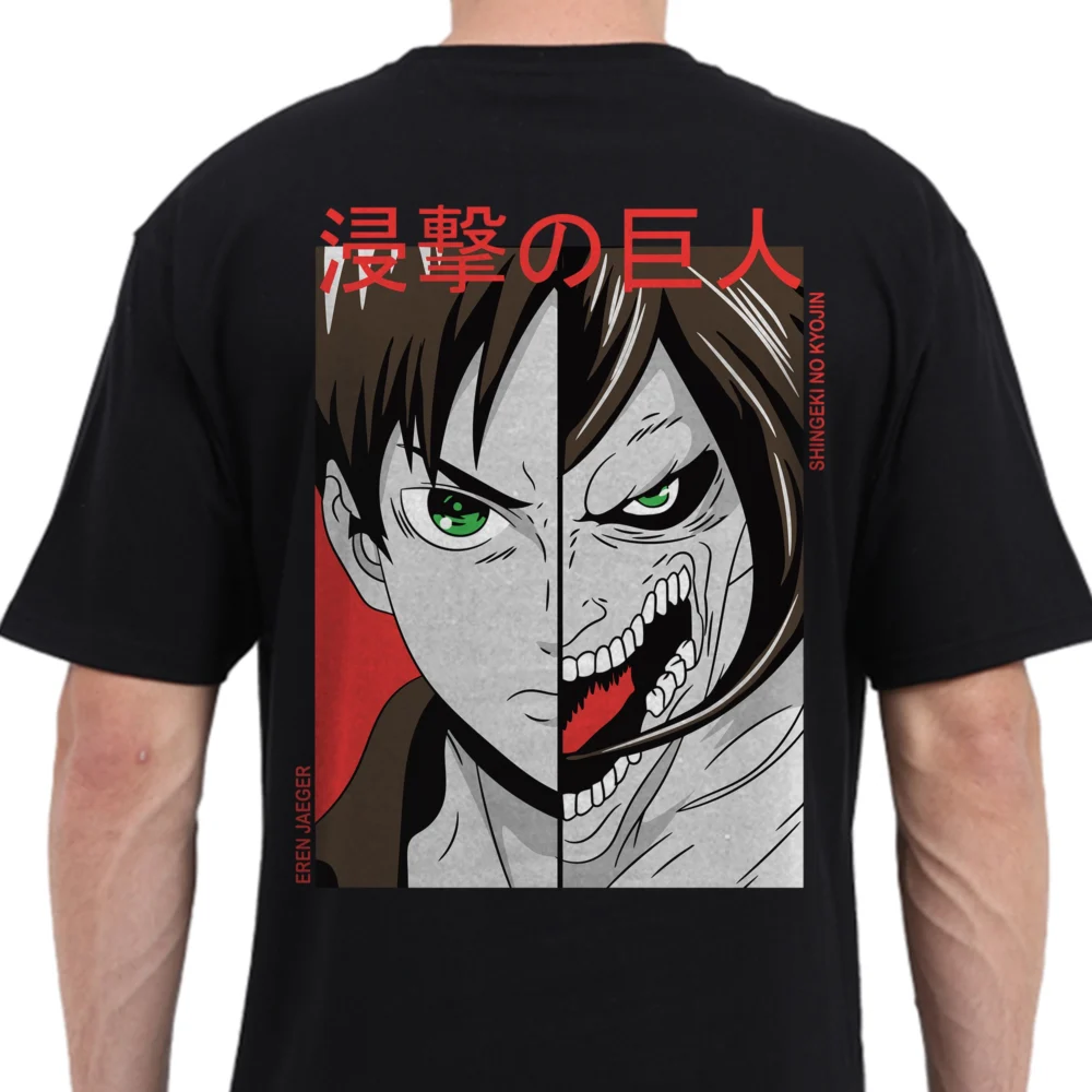 Unisex Black Oversized Printed T-shirt | YoungPhase